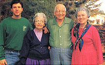 Dr. Stokes with his wife, son with David and his mother-in-law