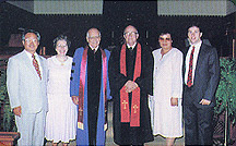 Dr. Stokes with his wife and son David when Director Jo Myung-ho visited Atlanta in July of year of 1991