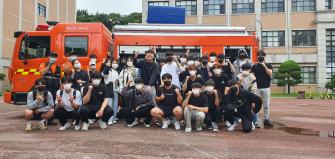 2022-1 화재진압론(12분반) 수업 소방차 실습 이미지